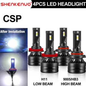 For Chevy Trax 2013-2020 4PC 6000K LED Headlight Bulbs High & Low Beam Combo Kit - Picture 1 of 12