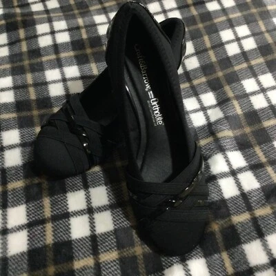 Zapatos de cuña de ballet negros Croft&Barrow Landscape para mujer talla 6 medianos Foto 1 de 4