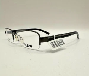 Monturas de gafas de diseño TURA titanio media llanta T125 Gunmetal 54-18-140 - Imagen 1 de 12