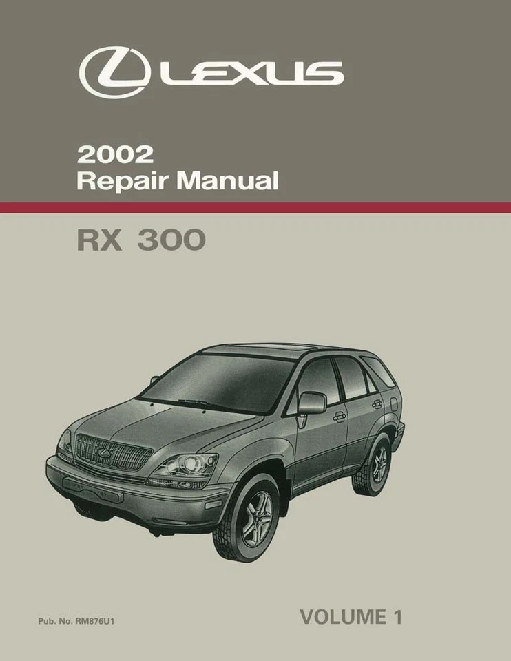 2002 Lexus RX 300 Shop Service Repair Manual Volume 1 Only - Image 1 of 1