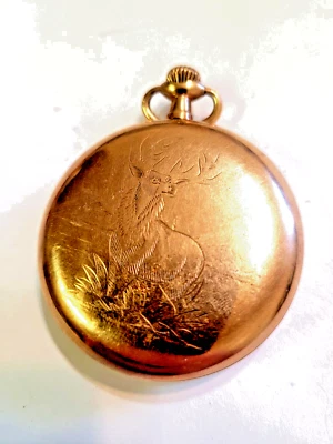 Vintage 1922 Illinois Bunn Special RR Pocket Watch - Size 16 - 21 Jewels  ELK.., - Image 1 of 4