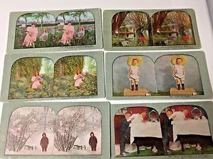 STEREOCARDS OF  CHILDREN     QTY 6  LOT 12 - Picture 1 of 6