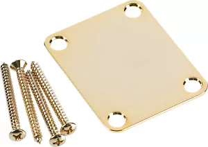 PLACA DE CUELLO FENDER TONO DORADO STRAT/TELECASTER STRATOCASTER ORIGINAL - Imagen 1 de 12