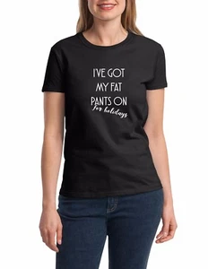 Womens Pants On For Holidays T-Shirt Funny Easter Thanksgiving Tee Shirt Gift - Picture 1 of 8