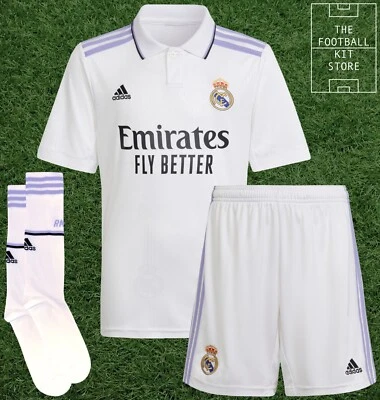 Real Madrid Home Kit - adidas Shirt, Shorts & Socks - 13-14Y - Black Friday Sale - Image 1 of 4