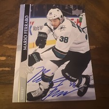 Mario Ferraro Signed Card