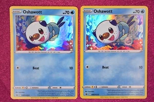 2X JCC Pokémon Oshawott SWSH Black Star Promo SWSH222 Holo Promo Casi Nuevo 2022 - Imagen 1 de 2