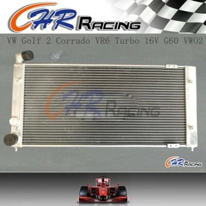 Aluminum Radiator For Volkswagen VW Golf 2 Corrado VR6 Turbo - Picture 1 of 4