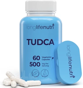 Longlifenutri TUDCA 60 Vegetarian Capsules 500Mg per Serving Size:60 Count (P... - Picture 1 of 12