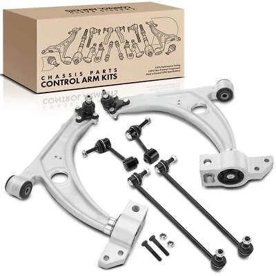 6x Braço de Controle Frontal e Traseiro com Junta Esferográfica Barra de Balanço Link para Volkswagen CC Passat - Imagem 1 de 4