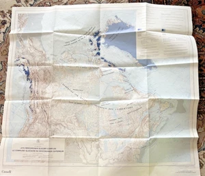 Late Wisconsinan Glacier Complex Map 1984 Canada Geological Survey 1584A Color - Bild 1 von 9