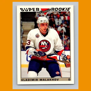 Vladimir Malakhov #129 1993 O-Pee-Chee Premier Oro New York Islanders Hockey Casi Nuevo - Imagen 1 de 3