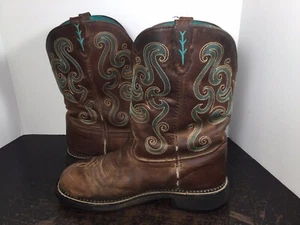 Justin Gypsy Tasha Women's Western  Waterproof  Boots 11 B WKL9990 - Picture 1 of 10