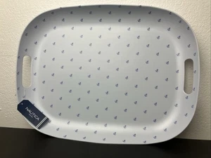 Nautica Home Anchor Melamin Serviertablett Oval Küste Maritim Tablett 18,5" Neu mit Etikett - Bild 1 von 3