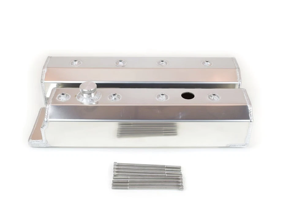 Cubiertas de válvula de aluminio fabricadas Canton 65-208 altas con tapa de aceite Billet - Par Foto 1 de 1