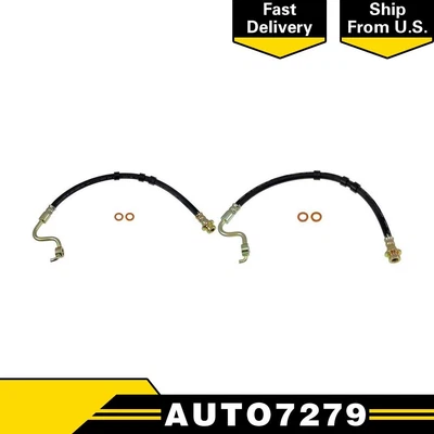 Manguera de freno de línea de freno delantera para Nissan Titan 5,6 L 2007 2006 2005 2004 Foto 1 de 4