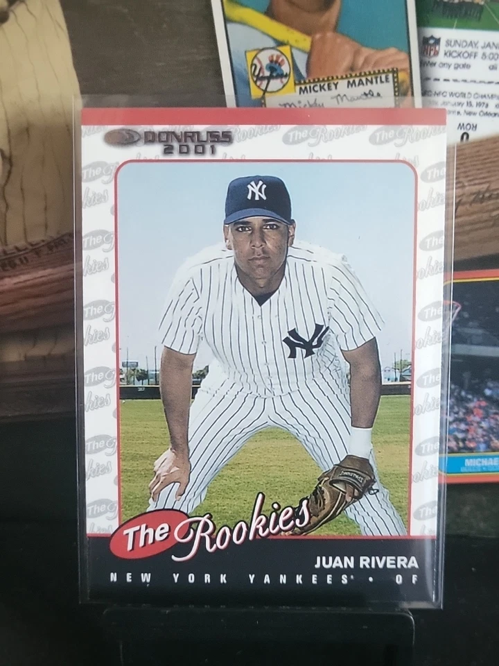 2001 Donruss The Rookies Juan Rivera Rookie Card #R74 Yankees - Image 1 of 4