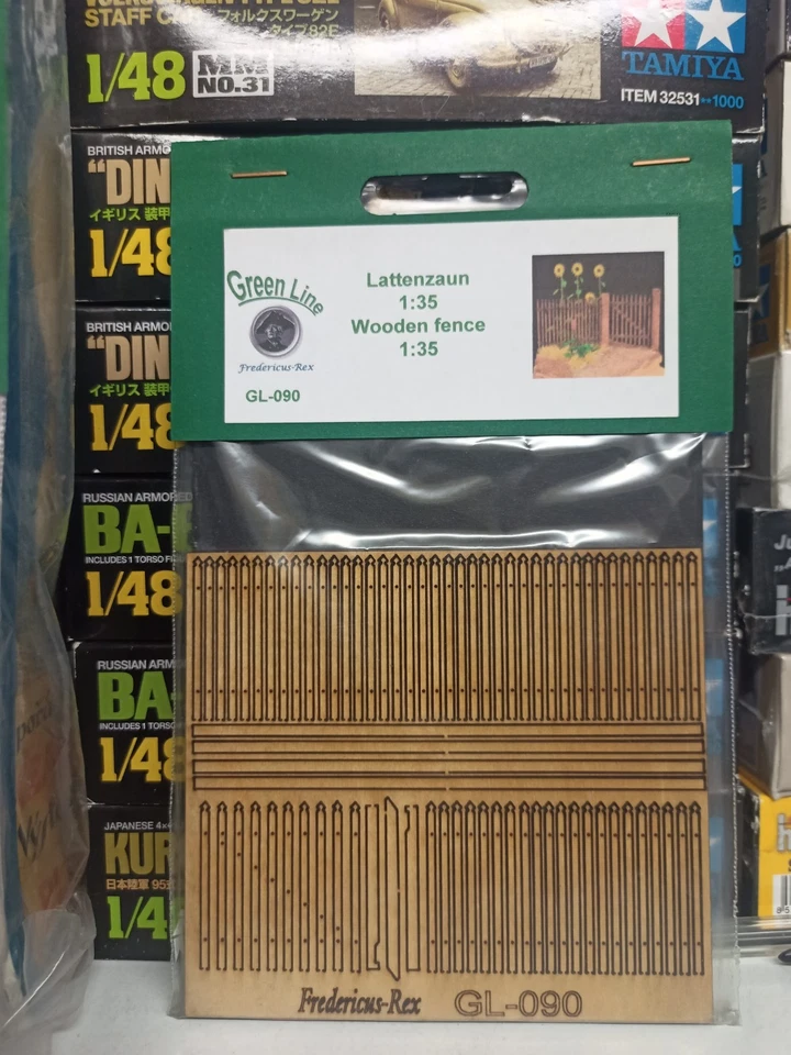 MODELLISMO- Staccionata in legno- GREEN LINE 1:35 SCALE - Immagine 1 di 1