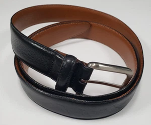 Herren Warehouse italienischer schwarzer Ledergürtel Größe 38/95 - Bild 1 von 5