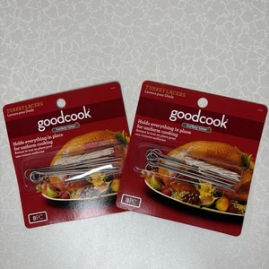 GoodCook Turkey Lacers 2 Pack 16 Pc Poultry Pins & String for Roasting Cooking - Picture 1 of 3