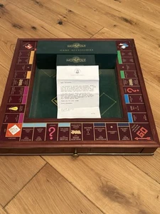Monopoly Special Edition Franklin Mint Board Game + 22 Carat Gold Plated Tokens - Picture 1 of 14