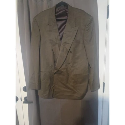Blazer Jones New York Marrón, Abrigo Deportivo 46L Para Hombre, Abrigo Doble Pecho A Medida Foto 1 de 4
