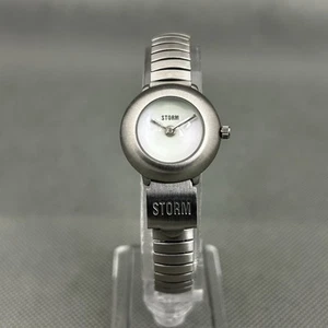 Storm Womens Watch Milli Curvex Ice S.Steel Silver Round Iridescent New Battery - Picture 1 of 14