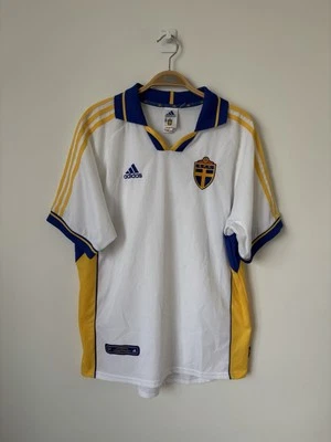 Vintage Adidas Sweden 2000/02 Soccer Jersey Football Mens S White - Image 1 of 4