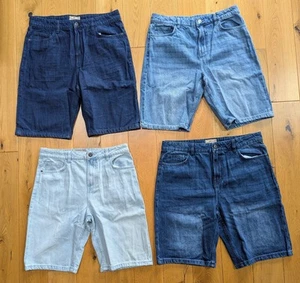 Next SP mens Blue Denim shorts straight Fit size - 30/32/34/36/38" - Picture 1 of 14
