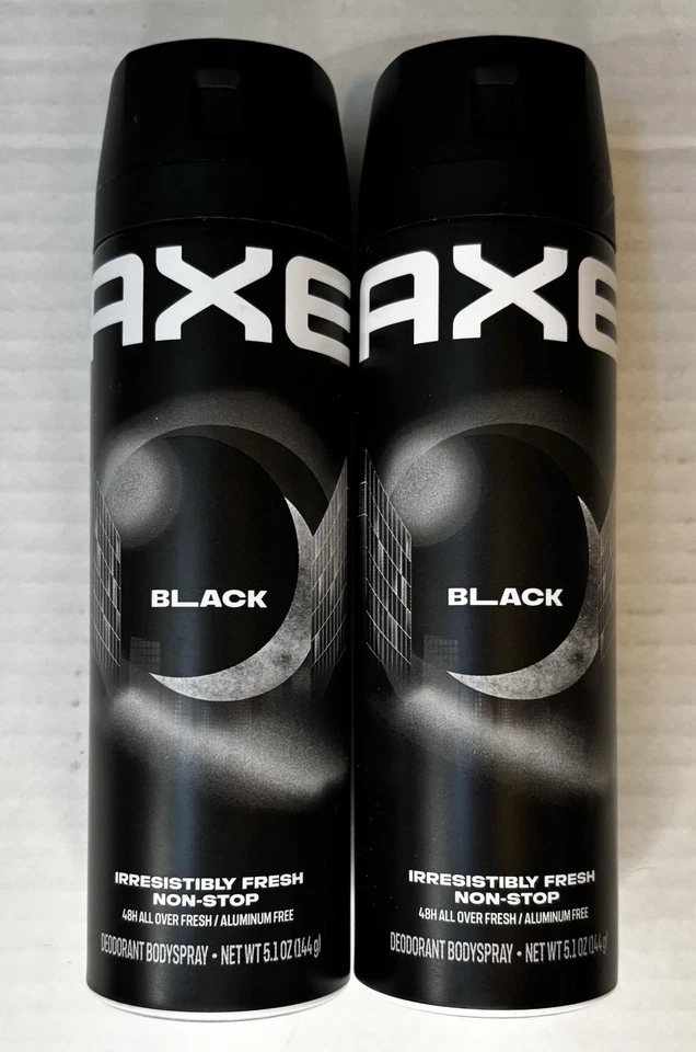 AXE Desodorante Spray Negro Pera Congelada y Sándalo Libre de Aluminio, 5.1oz Lote de 2 Foto 1 de 1