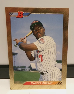 1992 Bowman - #652 Calvin Murray (RC) Gold Foil Team USA Baseball  - Image 1 of 2