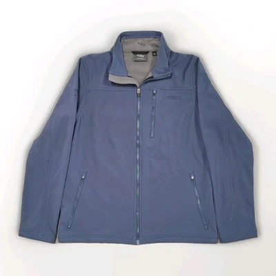 Chaqueta Katmandú Para Hombres Azul Suave Manga Larga Cremallera Talla L - Senderismo al Aire Libre Foto 1 de 4