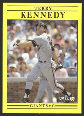 Terry Kennedy #263 1991 Fleer San Francisco Giants - Image 1 of 2