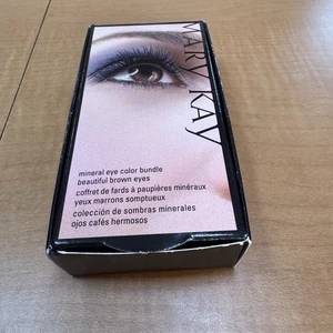 Mary Kay Mineral Eye Color Bundle Beautiful Brown Eyes 3 Colors & Applicator NIB - Picture 1 of 4