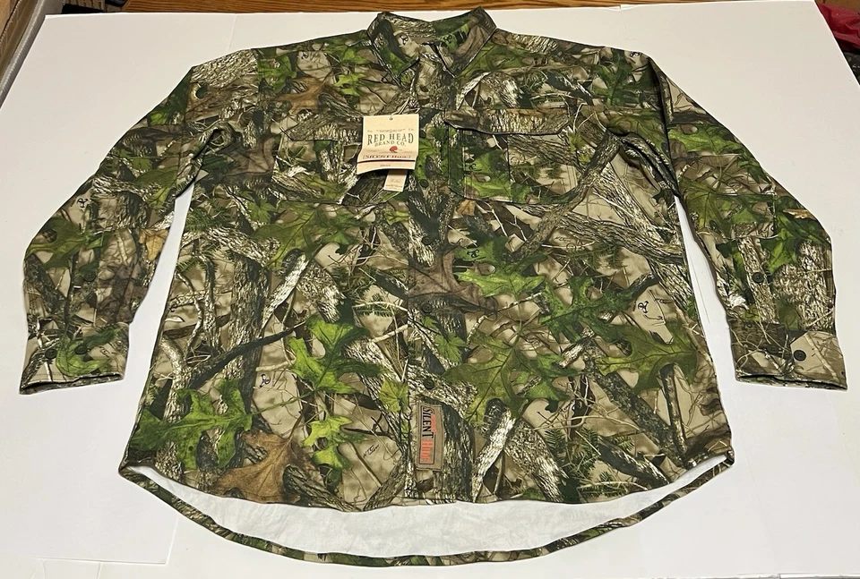 Redhead Shirt Men's L True Timber HTC Camo Button Up Silent Hide Flex Hunting - Image 1 of 4