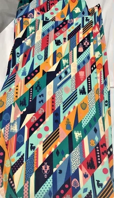 NWT LuLaRoe Disney TC Snow White CASTLE Leggings BLUE CREAM PINK YELLOW Unicorn - Image 1 of 3