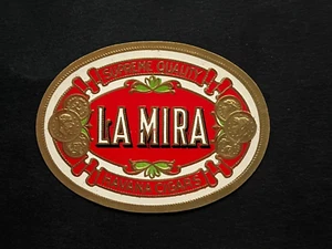 Vintage box label tobacco cigar havana cigars LA MIRA supreme original #472 - Picture 1 of 3