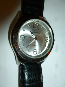 London Mens Quartz Watch Silver Tone Stainless - Picture 1 of 5