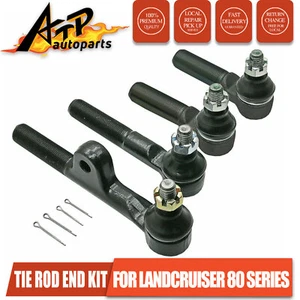 80 100 105 Series Steering Tie Rod End Kit fits Toyota Landcruiser Relay Rod Set - Picture 1 of 5