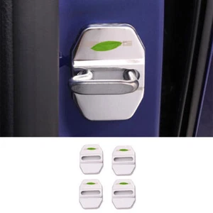 Door Lock Buckle Protection Trim 4PCS For Benz GLB W247 2020-2022 Silver Steel - Foto 1 di 6