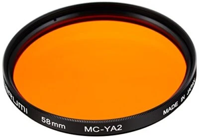 MARUMI Camera Filter MC-YA2 58mm for Monochrome Photography Model Number 005098 - Image 1 of 3