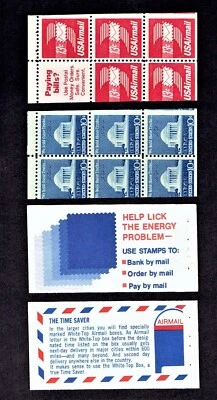 1971 U.S. AIRMAIL 13c + 10c INTACT BOOKLET PANE 5x13c + 6x10c  Sc#C79a M/NH/OG + - Image 1 of 3
