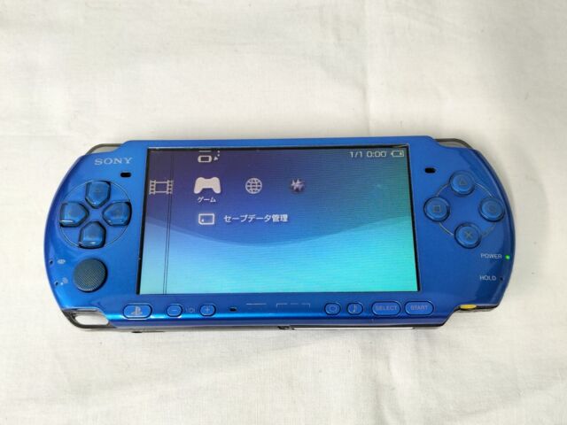 SONY Playstation Portable PSP-3000 Vibrant Blue Console Box set tested –  Hakushin Retro Game shop