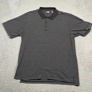 Izod Poloshirt Herren XL Golf Kurzarm Nadelstreifen Pima Baumwollmischung - Bild 1 von 11