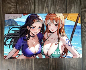 Alfombra de juego O-P OPCG TCG CCG Nico·Robin Nami alfombra de juego de cartas coleccionables tapete y bolsa - Imagen 1 de 4