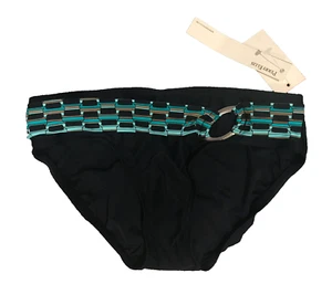 Perry Ellis Women's Size XS Retro Swimsuit Black Bikini Bottom NWT - Picture 1 of 2