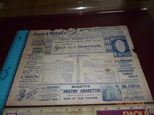 PROGRAMA DE TEATRO JACK & BEANSTALK MAGGIE DUGGAN, GEORGE ROBEY 1902 MANCHESTER - Imagen 1 de 6