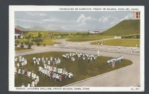 Ca 1905 PPC Prado Balboa CZ Panamá Escuela Niños Perforación Como Nuevo - Imagen 1 de 1