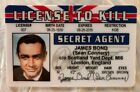 Sean Connery James Bond 007 License To Kill Movie Novelty card Spy Secret Agent Only $9.00 on eBay