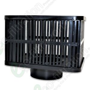LARGE RECTANGLE STRAINER CAGE FROM 110MM/4” JOINING SPIGOT KOI FISH PIPE FILTER